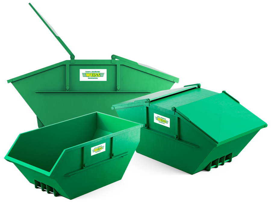 Absetzcontainer & Absetzmulden mieten - Weiss Recycling